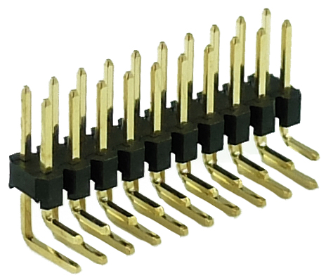 STANDARD BOARD-TO-BOARD DUAL ROW  RIGHT ANGLE TYPE MALE